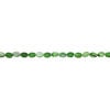 Mother-of-pearl shell 1pkg1, flat oval bead 15 inch green and black 14x9mm-15x11mm image number 1