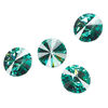 Chaton 1pkg144 Caribbean green foil back, Swarovski&reg; ReCreated&trade;, 12mm rivoli 1122 image number 0
