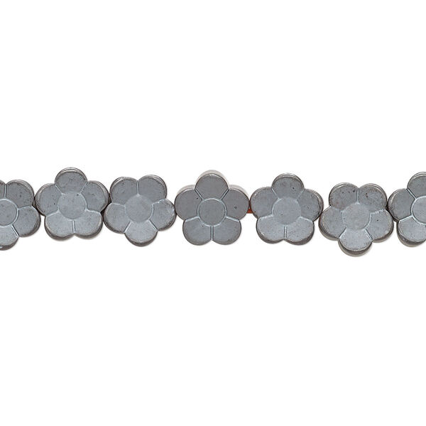 Bead, Hemalyke™, matte, 8mm flower. Sold per 15-1/2" to 16" strand. image number 0