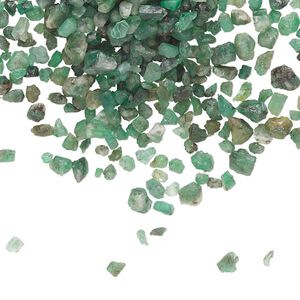 Emerald 1pkg1, undrilled inlay chip 10g mini