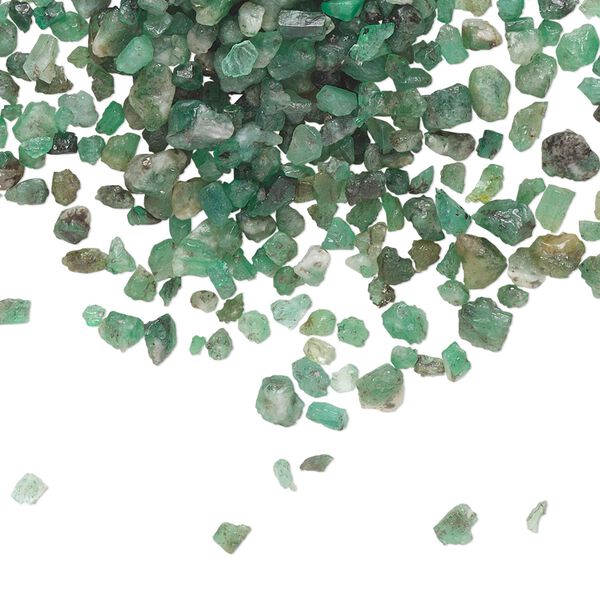 Emerald 1pkg1, undrilled inlay chip 10g mini image number 0