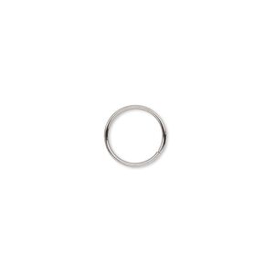 Jump ring, gunmetal-plated brass, 10mm round, 8.4mm inside diameter, 20 gauge. Sold per pkg of 100.