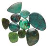 Magnesite / turquoise 1pkg10, non-calibrated freeform cab mix 26x17mm-49x39mm image number 0
