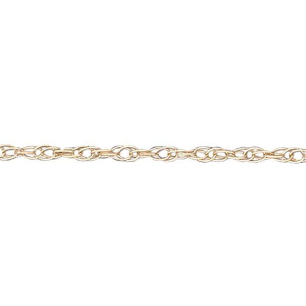 Chain, Gossamer™, 14Kt gold, 0.7mm triple rope. Sold per pkg of 5 feet. image number 0