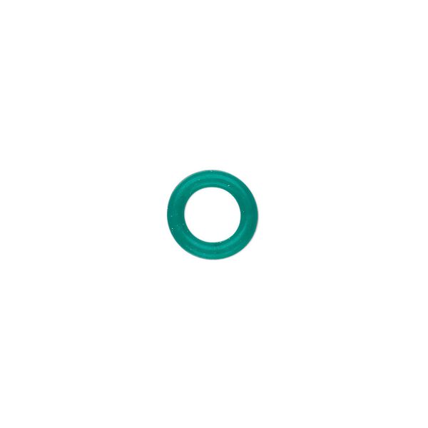 Component, Oh! Ring™, silicone, light green, 10mm round with 6mm hole. Sold per pkg of 300. image number 0