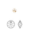 Drop 12pk light Colorado topaz, Crystal Passions® 6mm pendant mini disk 6428 image number 0