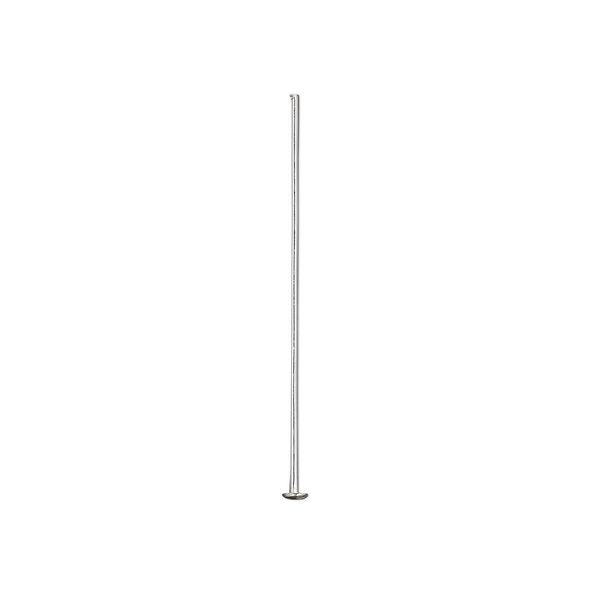 Head pin, sterling silver, 1 inch with domed head, 24 gauge. Sold per pkg of 10. image number 0