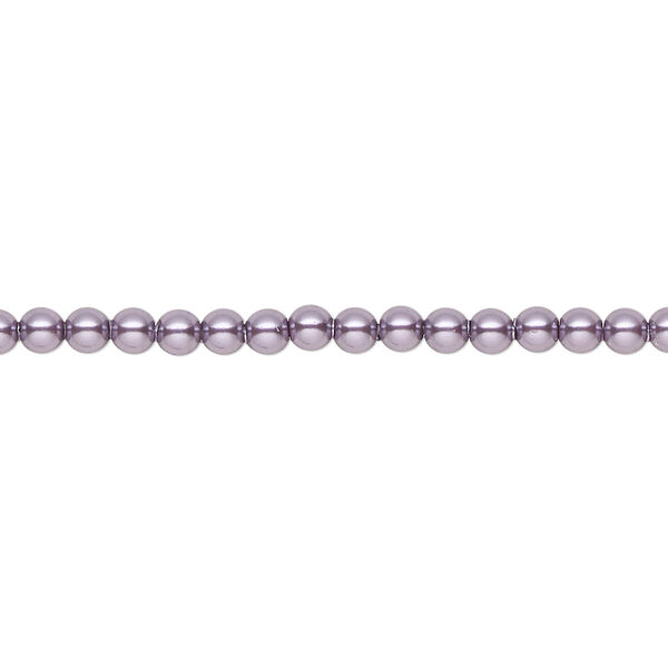 Pearl 1000pk light amethyst pearl, Swarovski® 3mm round 5810 image number 0