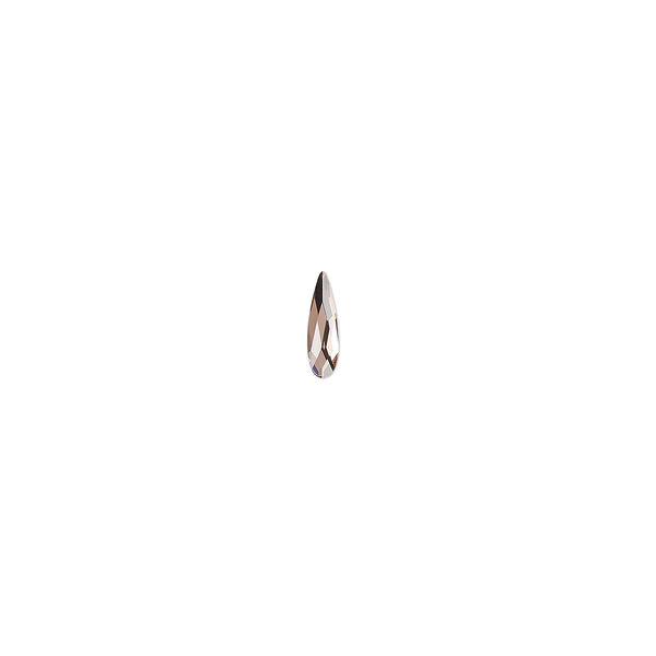 Flat back 30pk blush rose foil back, Crystal Passions® 6x1.7mm raindrop 2304 image number 0