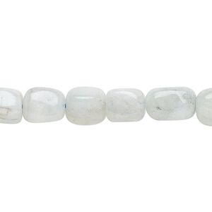 Aquamarine 1pkg1, pebble bead 15 inch medium