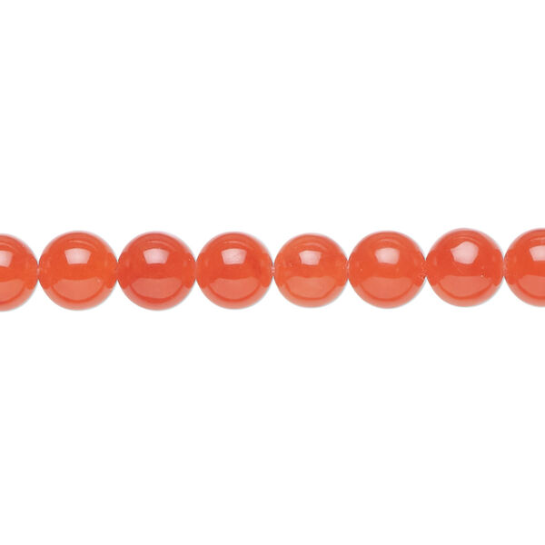 Bead, Malaysia "jade" (quartz) (dyed), watermelon, 6mm round, B grade, Mohs hardness 7. Sold per 15-1/2" to 16" strand. image number 0