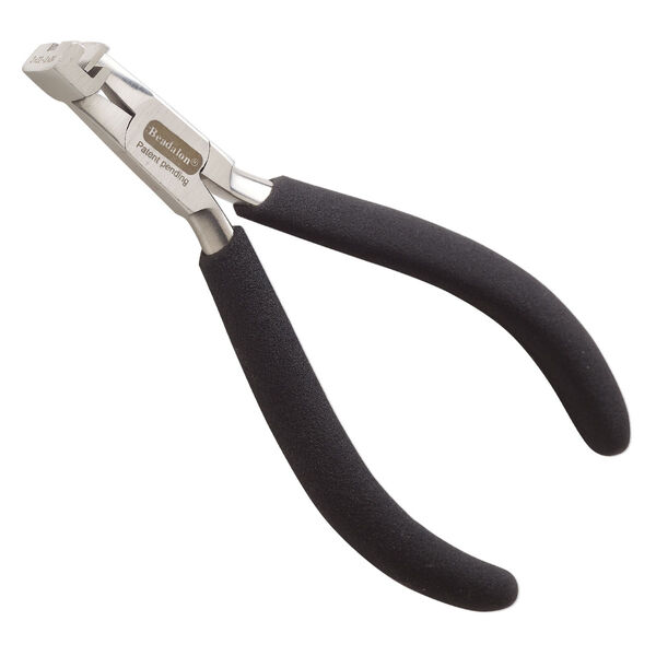 Pliers, Beadalon®, banding, steel and rubber, black, 5-1/4 inches with 3.9mm groove, double band. Sold individually. image number 0