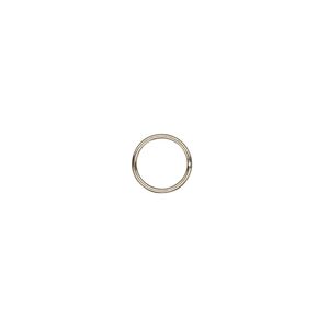 Jump ring, 14Kt gold-filled, 8mm soldered round, 6.6mm inside diameter, 22 gauge. Sold per pkg of 10.