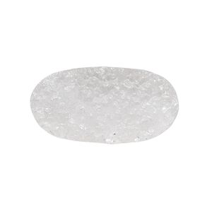 Druzy agate 1pkg1, flat oval bead natural 30x15mm