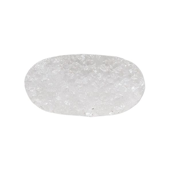 Druzy agate 1pkg1, flat oval bead natural 30x15mm image number 0