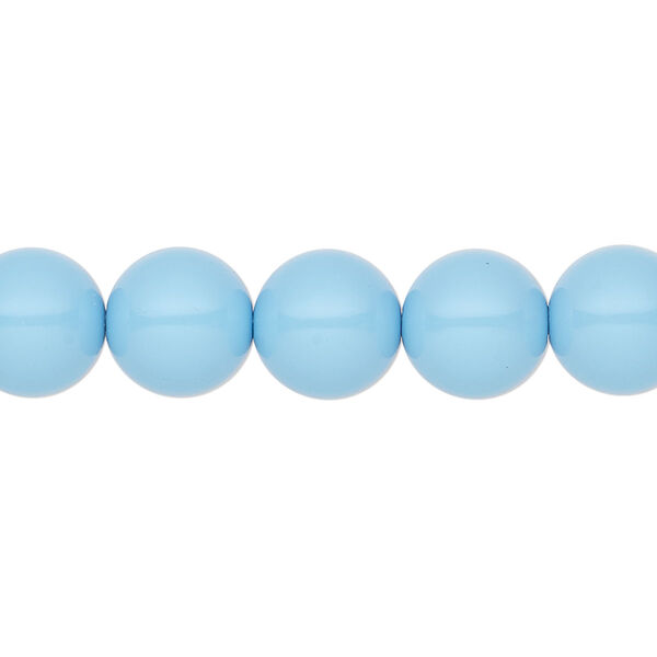 Pearl 50pk aqua blue, Preciosa Czech crystal 10mm round image number 0
