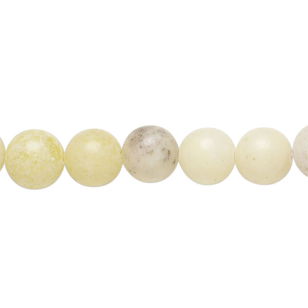 Bead, peridot "jasper" (serpentine) (natural), 8-9mm round, C- grade, Mohs hardness 2-1/2 to 6. Sold per 15" to 16" strand. image number 0