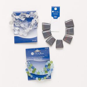 Bead mix, acrylic, opaque to transparent multicolored, 8mm-26x23mm mixed shapes with 1-2mm hole. Sold per pkg of 3.