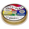 Beading wire, Accu-Flex&reg; 1pkg1, nylon and stainless steel, Dijon gold, 49 strand, 0.024-inch diameter, 100-foot spool. image number 0