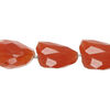 Carnelian 1pkg5, hand-cut faceted nugget bead, small to medium image number 0