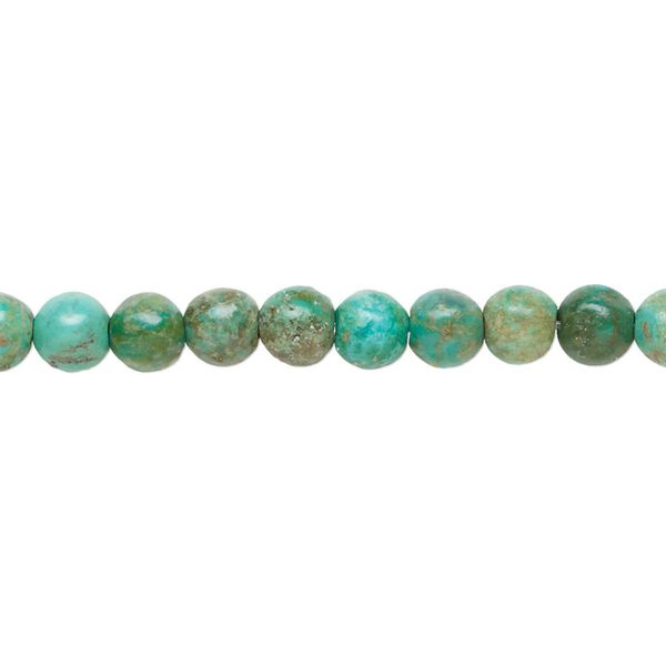 Turquoise 1pkg1, round bead 15.5-16 inch 4-5mm image number 0