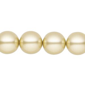 Pearl 30pk vanilla, Preciosa Czech crystal 12mm round