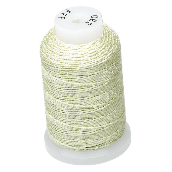 Thread, Purely Silk™, light green, size FFF. Sold per 92-yard spool. image number 0
