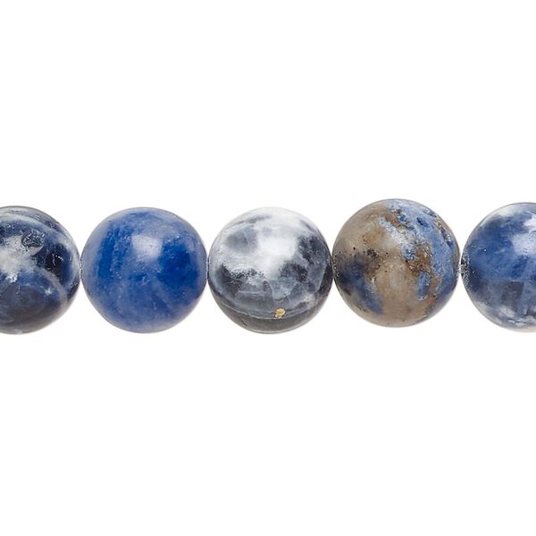 Sodalite 1pkg1, round bead natural 8 inch 10-11mm image number 0
