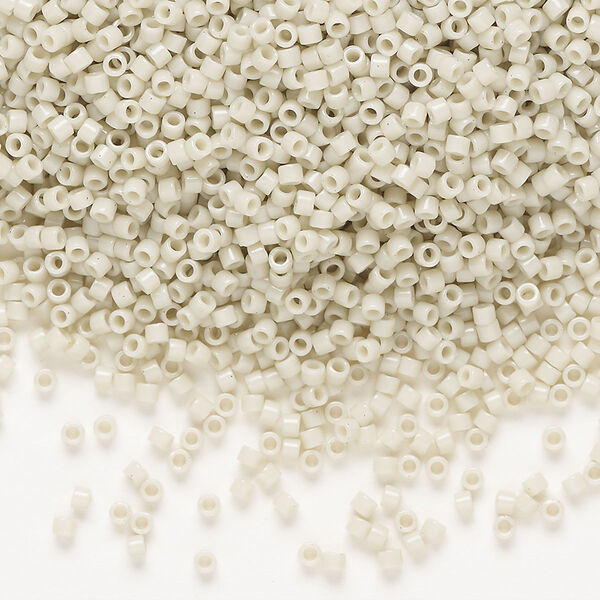 Seed bead, Delica®, glass, pkg/250g, #11 round, opaque glazed luster linen (DB-0261-1). image number 0