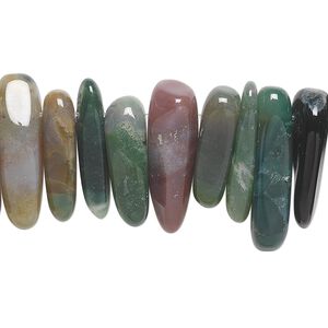 Fancy jasper 1pkg1, top-drilled Hawaiian chip bead natural 15.5-16 inch extra-large