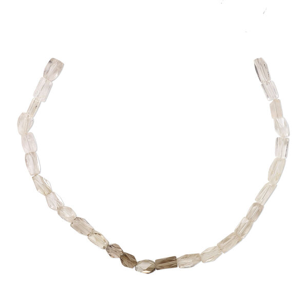 Bead, smoky quartz (heated / irradiated), shaded, 6x4mm-9x5mm hand-cut faceted rectangle, B- grade, Mohs hardness 7. Sold per 8-inch strand. image number 0