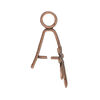Bail, JBB Findings, ice-pick, antique copper-plated brass, 25x15.5mm leaf with 12mm grip length. Sold individually. image number 1