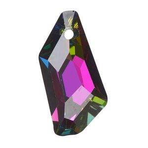 Focal 1pk transparent clear vitrail foil back, Celestial Crystal® 36x21mm stellar