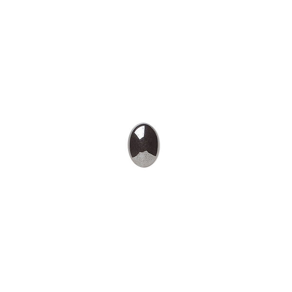 Cabochon, Hemalyke™ (man-made), 7x5mm calibrated oval. Sold per pkg of 16. image number 0