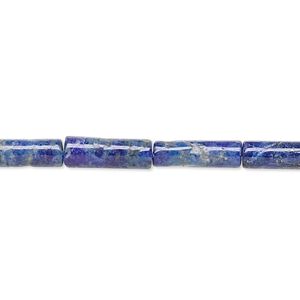 Lapis lazuli 1pkg1, round tube bead natural 15 inch 4x4mm-14x4mm