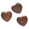 Red jasper 1pkg3, half-drilled puffed heart bead natural, 18-20mm image number 0