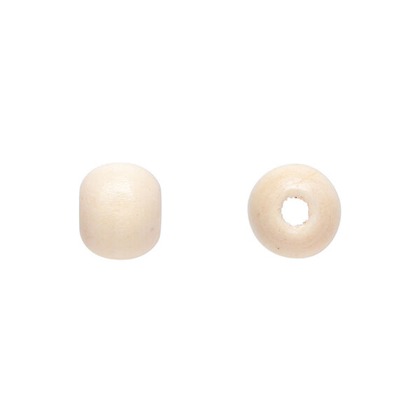 Bead, sugar maple (coated), natural, 10x8mm hand-cut rondelle. Sold per pkg of 450-500. image number 0