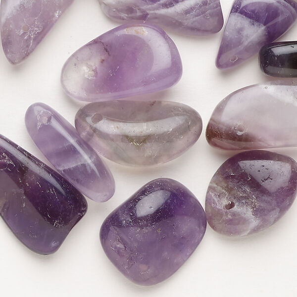 Banded amethyst / amethyst 1pkg40, top-drilled chip bead natural C grade, extra-large to gigantic image number 0