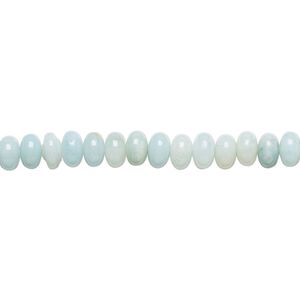 Amazonite 1pkg1, rondelle bead natural 15.5-16 inch 6x4mm