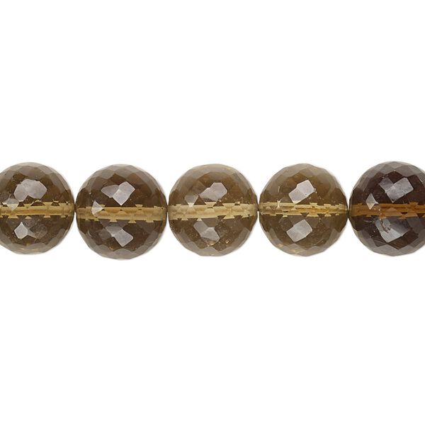 Golden quartz 1pkg1, hand-cut micro-faceted round bead 6.5 inch 9-11mm image number 0