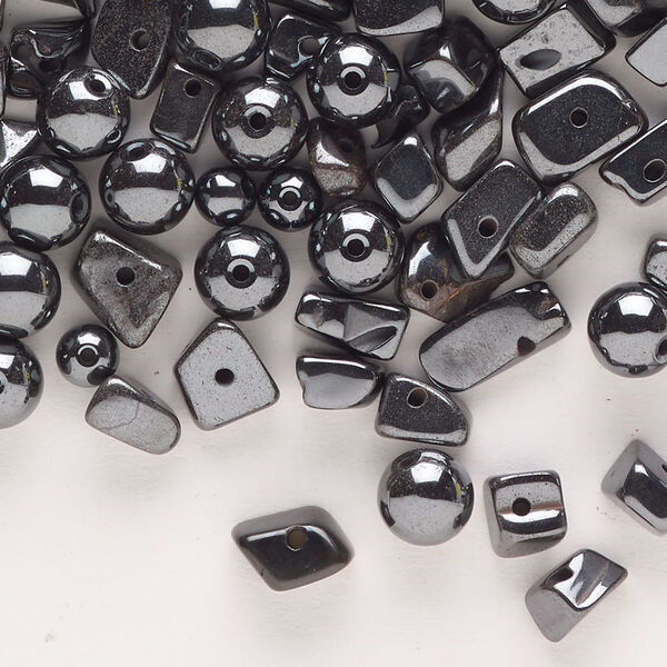 Hemalyke™ 1pkg1, top-drilled / center-drilled chip bead 2.5 oz mix small to medium image number 0