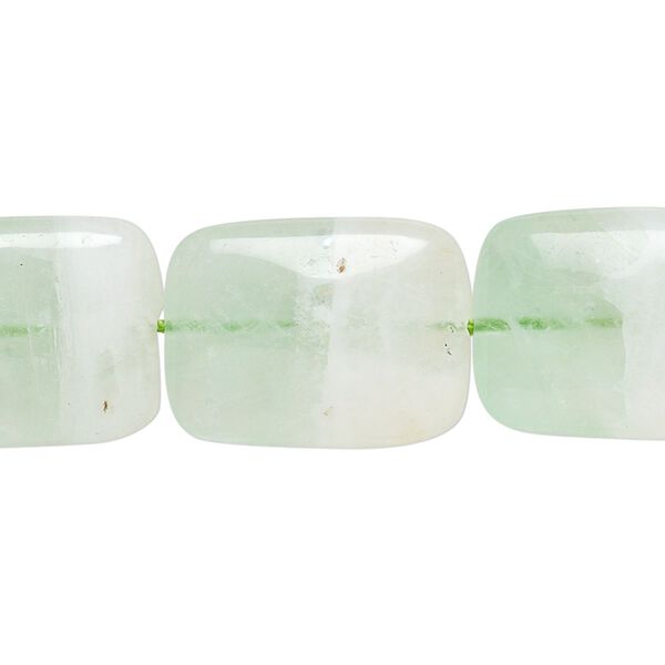 Fluorite 1pkg1, puffed rectangle bead natural 15.5-16 inch 20x15mm image number 0