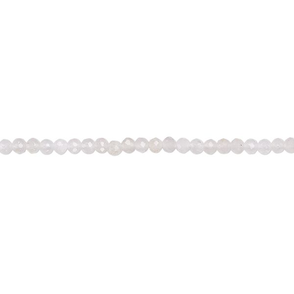 White topaz 1pkg1, faceted round bead natural 12 inch 1.5-2mm image number 0