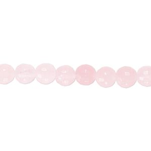 Rose quartz 1pkg1, tumbled faceted round bead natural 15.5-16 inch 6mm