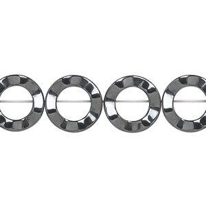 Hemalyke™ 1pkg1, wavy ring bead 15.5-16 inch 12mm