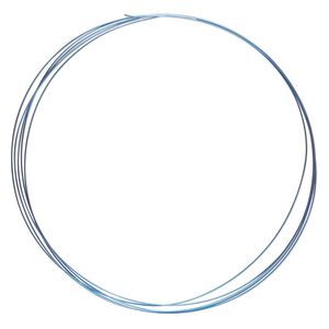 Wire, anodized niobium, teal, half-hard, round, 24 gauge. Sold pkg of 5 feet.