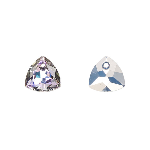 Drop 48pk crystal vitrail light P, Swarovski® 10.5mm pendant trilliant cut 6434 image number 0