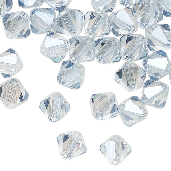 Bead 72pk translucent crystal silver night, Celestial Crystal&reg; 8mm bicone image number 0