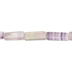 Purple fluorite 1pkg1, square tube bead natural, 14 inch 12x4mm-14x5mm
