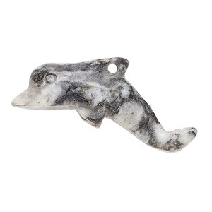 Marble 1pkg1, dolphin focal natural 36x15mm